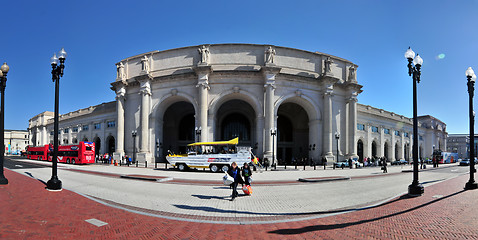 Image showing paniramic View of Union station in Washington DC