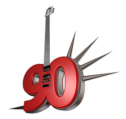 Image showing number ninety guitar