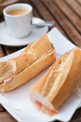 Image showing Bocadillo breakfast