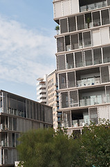 Image showing Modern houses in a residential area