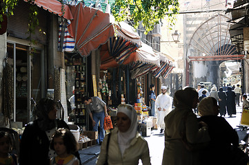 Image showing Scene in the streets of old Damascus, Syria