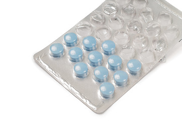 Image showing Blue drugs (tablets)