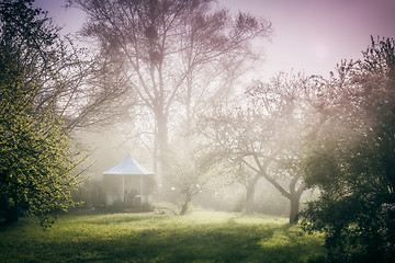 Image showing Pavilion in the garden