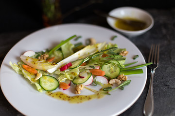 Image showing Salad of spring vegetables