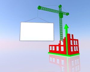 Image showing building and blank billboard