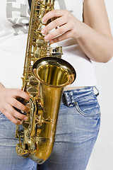 Image showing Saxophone player