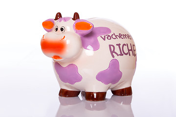 Image showing Ceramic money cow