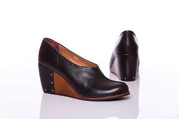 Image showing Woman leather shoes