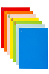 Image showing Rainbow Stationery With Paper-Clips 04