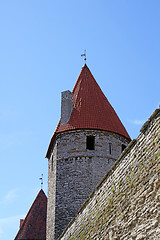 Image showing Wall and tower