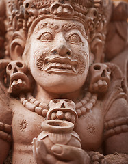 Image showing Stone statue of an ancient deity. Indonesia, Bali