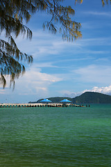 Image showing Modern pier. Thailand, Phuket, Rawai