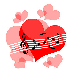 Image showing Love music