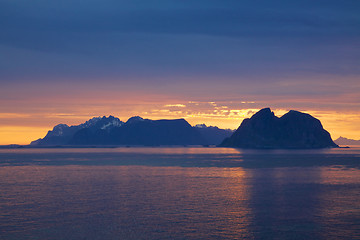 Image showing Midnight sun