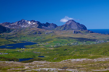 Image showing Lofoten in summer