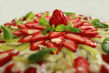 Image showing strawberry cake