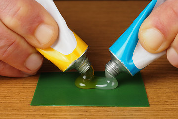 Image showing Tubes With Epoxy Glue