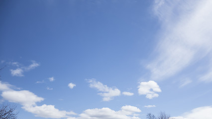 Image showing blue sky and clouds