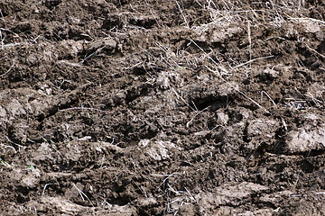 Image showing textured plowed land