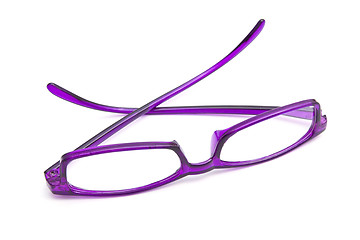 Image showing Beautiful purple glasses 