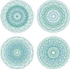 Image showing Mandala. Round ornament pattern set