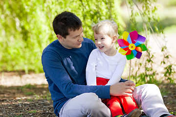 Image showing happy family at the park