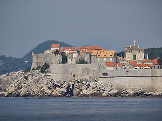 Image showing Dubrovnik city wall