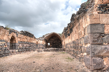 Image showing Belvoir castle ruins in Galilee