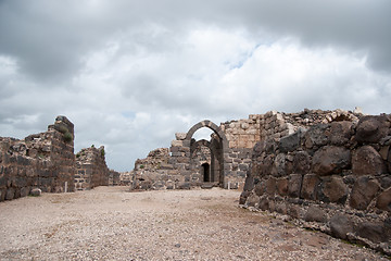 Image showing Belvoir castle ruins in Galilee