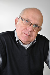 Image showing senior man with glasses