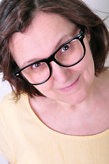 Image showing beautiful senior woman wearing glasses