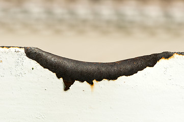 Image showing Rust and cracked paint.