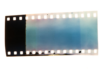 Image showing Old vintage film strip.Retro style