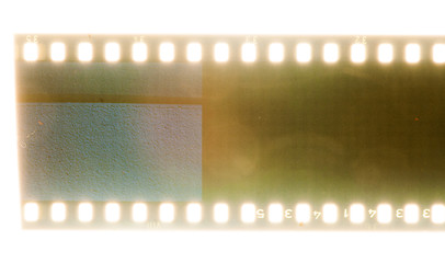 Image showing Old vintage film strip.Retro style