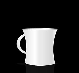 Image showing Coffee cup isolated on black background