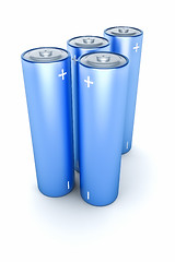 Image showing blue battery