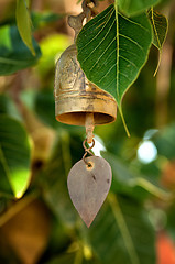 Image showing Buddhist wishing bell, Thailand