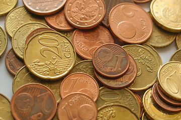 Image showing Euro coins