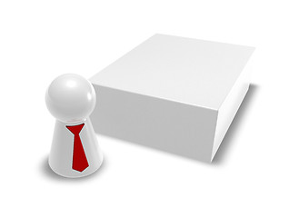 Image showing box and play figure with tie