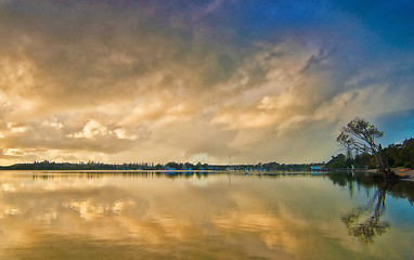 Image showing sunset at yamba