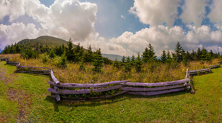 Image showing Mountain valley on sunny day. Great Smoky Mountains, North carol