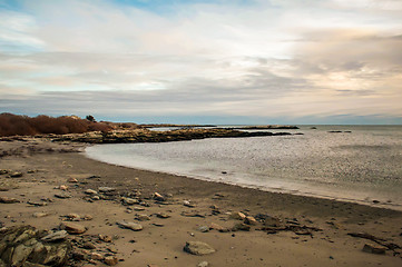 Image showing A shot of an early morning aquidneck island, newport, ri