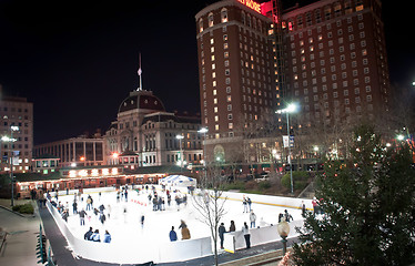 Image showing providence on a cold december evening