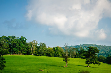 Image showing Mountain valley on sunny day. Great Smoky Mountains, North carol