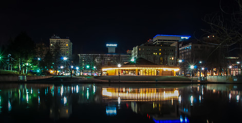 Image showing spokane washingon downtown streets and architecture