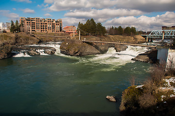 Image showing spokane washingon downtown streets and architecture