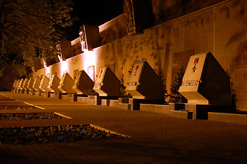 Image showing monument at night