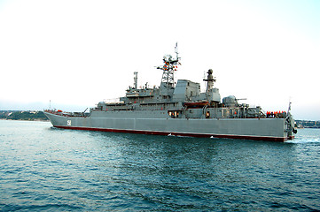 Image showing military ship