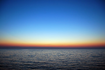 Image showing blue sunset