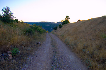 Image showing dirt mountain road